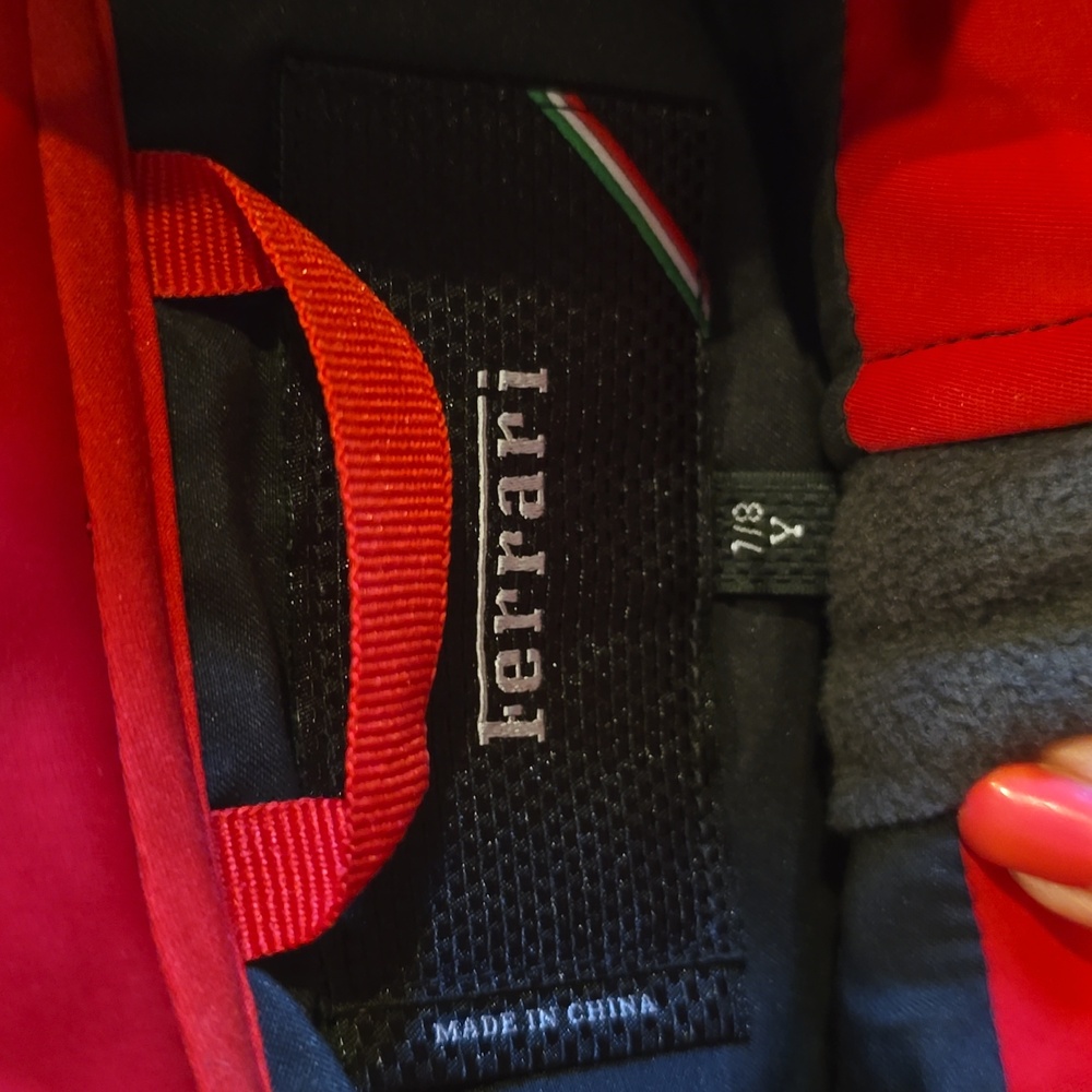 Ferrari Red Vest and Black Jacket Combo - Picture 2 of 6